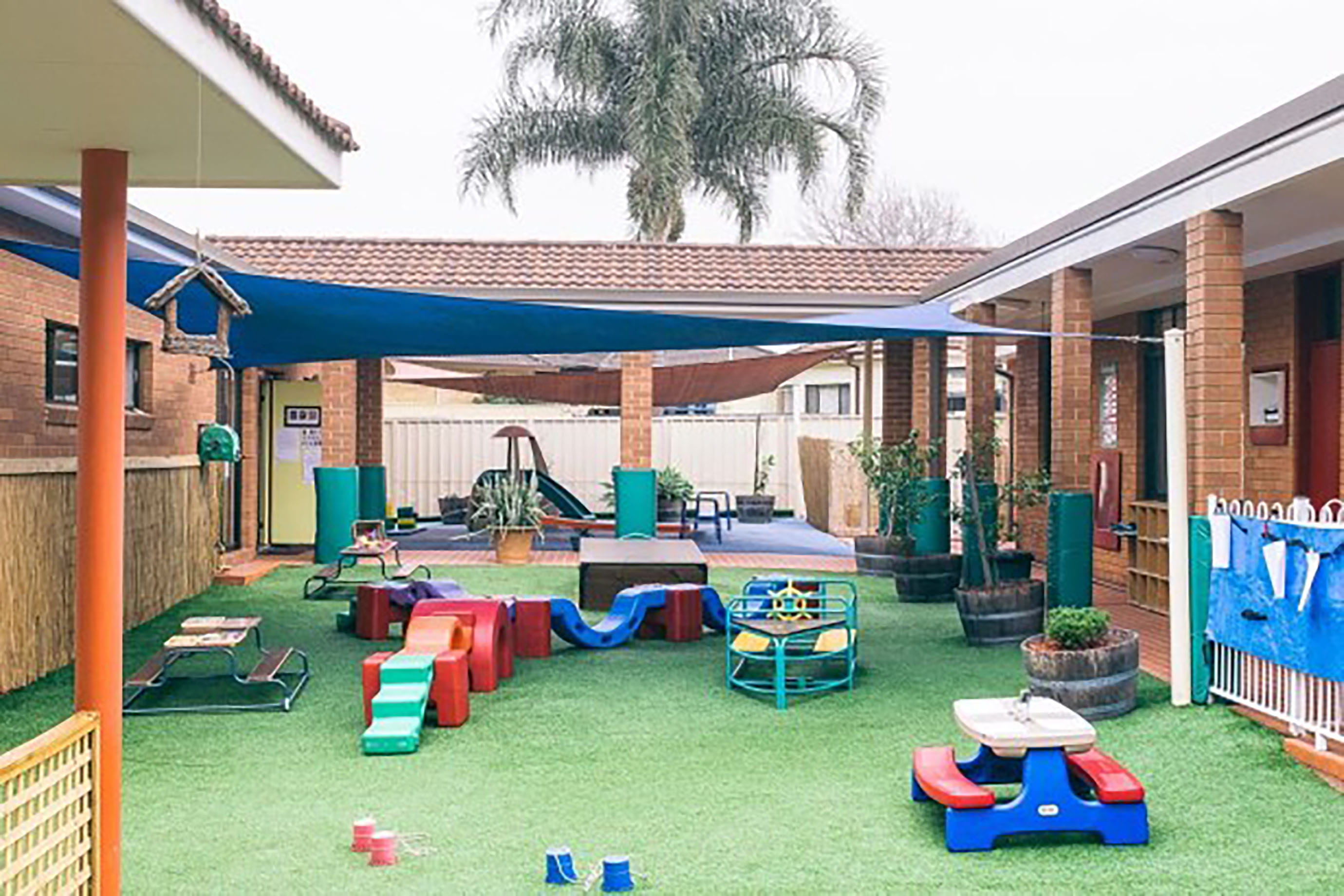 Playground area at First Grammar Childcare
