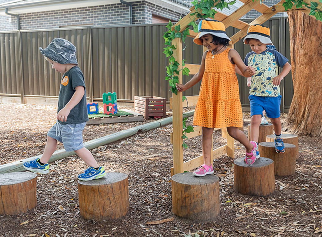 First Grammar child care children playing outdoors