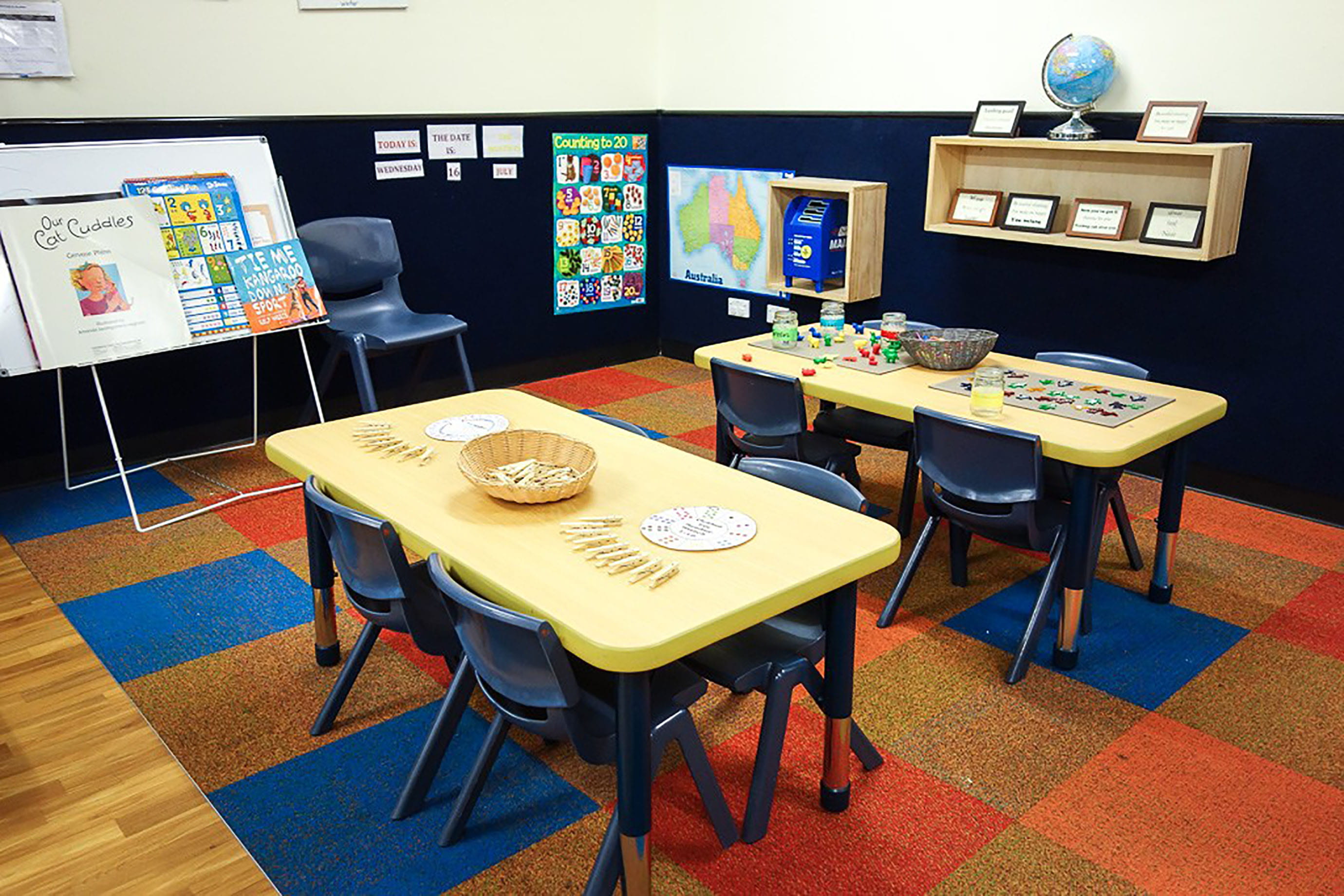 Meal area at First Grammar daycare